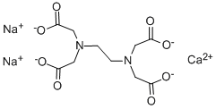 Estrutura disodium do cálcio do EDTA