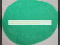 CAS 6018-89-9 Níquel ((II) Acetato Tetrahidrato Pó cristalino verde Nicke Acetato Para Eletroplatação de Níquel